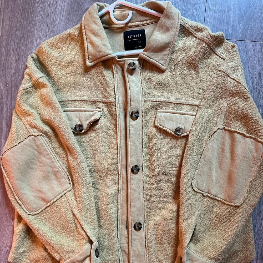COTTON ON- YELLOW BUTTON DOWN SHIRT